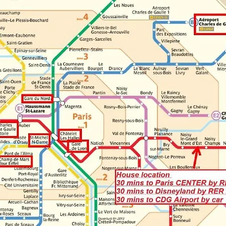 Dortoir Confortable A 5 Lits 30 Mins A Paris Centre En Rer A
